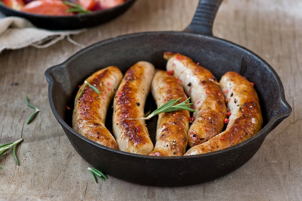 Goat Sausages with Garlic & Herbs 500g The Blackface Meat Company